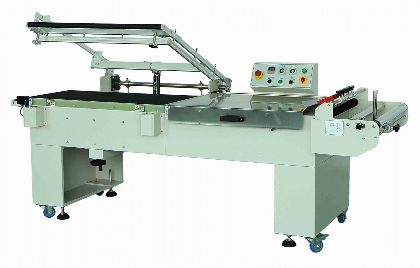 Полуавтоматическая упаковочная машина в термоусадочную пленку